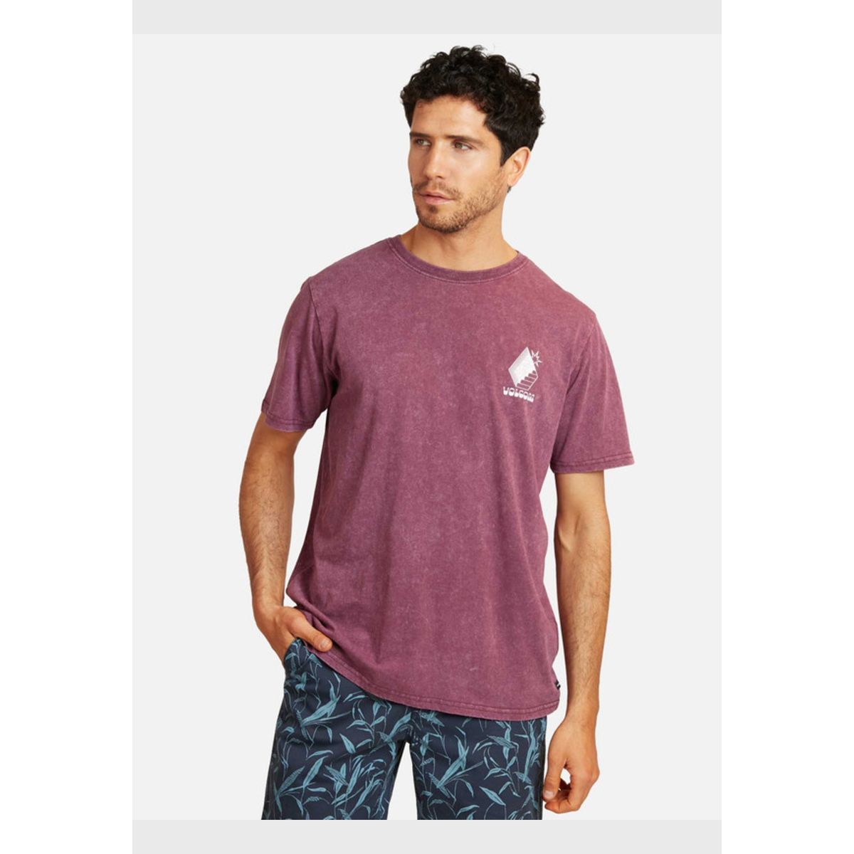 VOLCOM - Polera Stairway Acid Sst Burdeo Hombre Volcom.