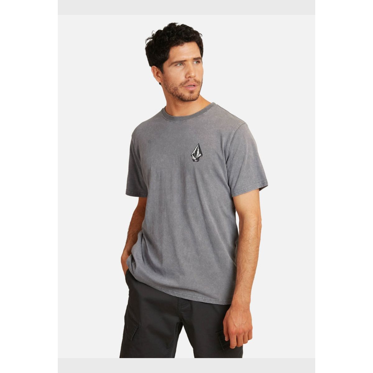 VOLCOM - Polera Ranchero Acid Sst Gris Hombre Volcom