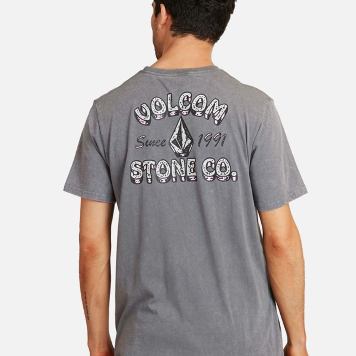 VOLCOM - Polera Ranchero Acid Sst Gris Hombre Volcom