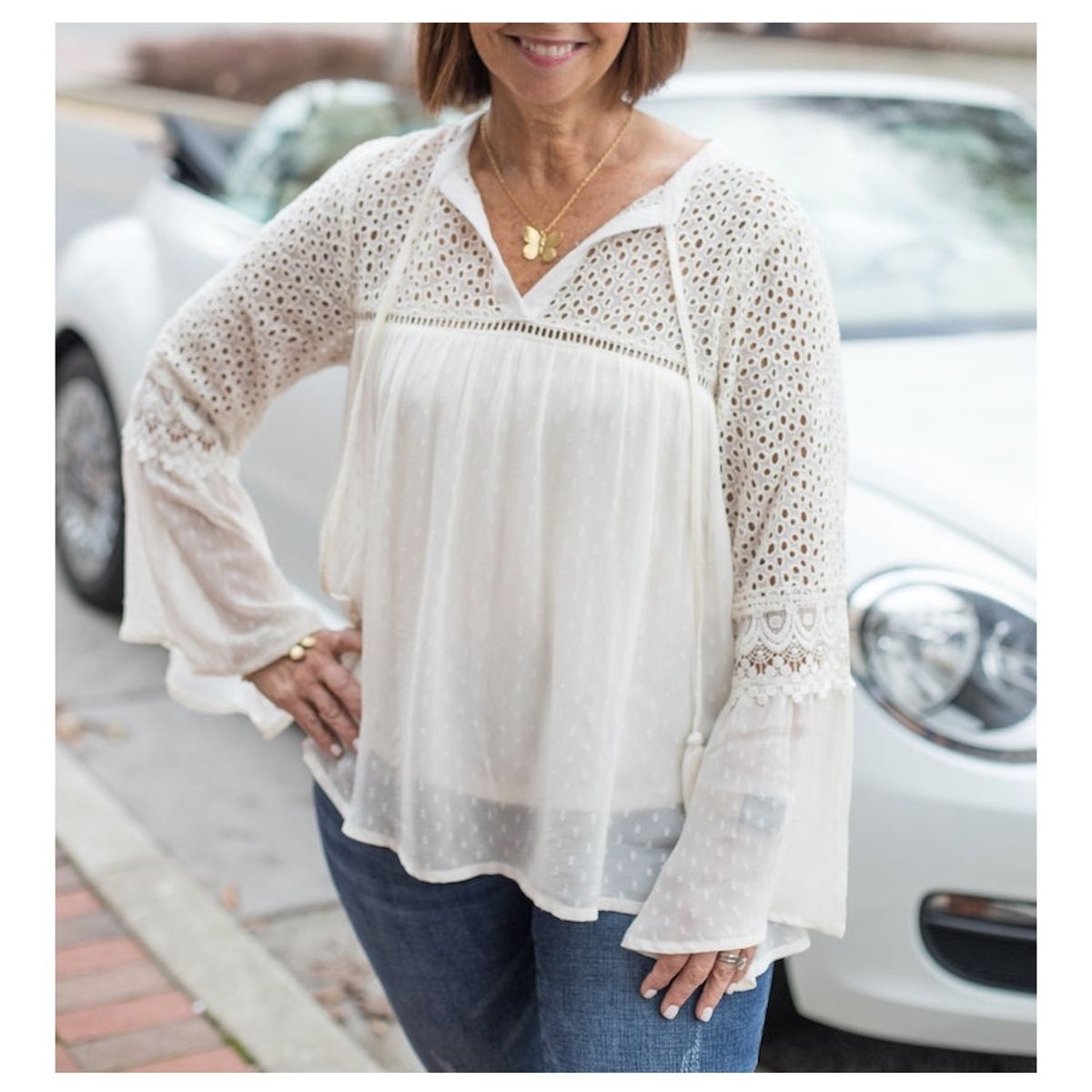 ARRAKASTA - Blusa detalles de broderie