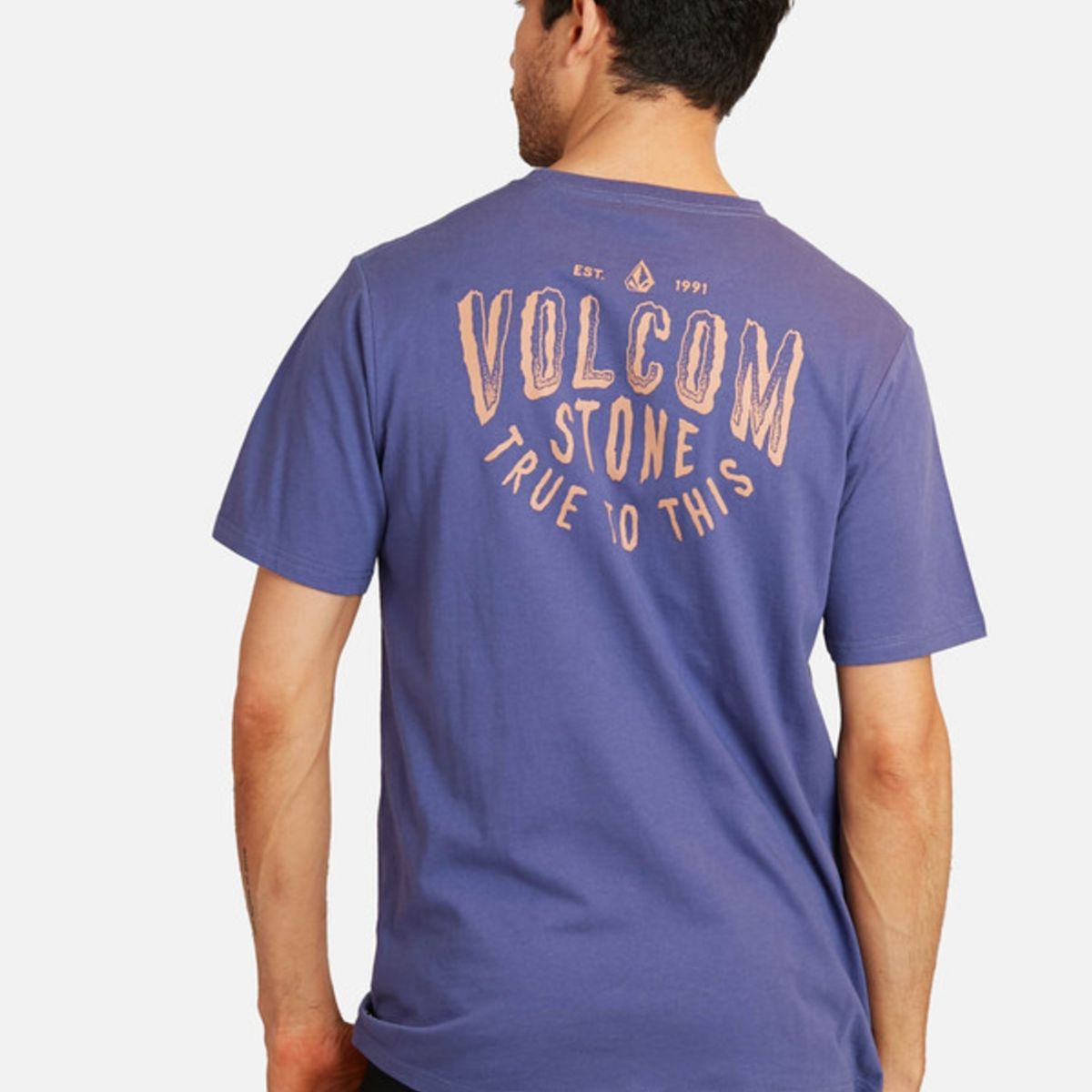 VOLCOM - Polera Stone True To This Sst Morado Hombre Volcom.