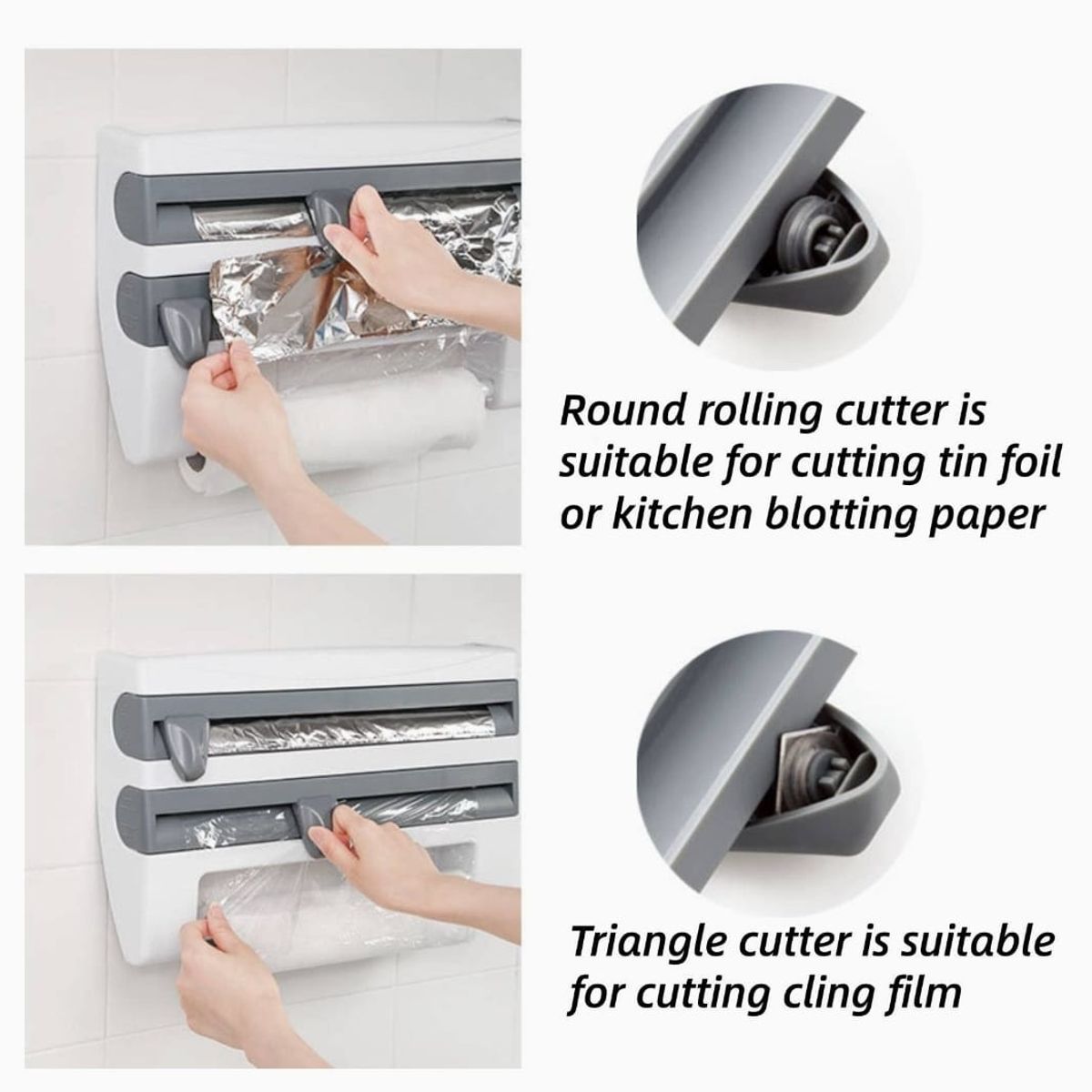 GENERICO - Dispensador Triple De Nova Alusa Y Papel Aluminio