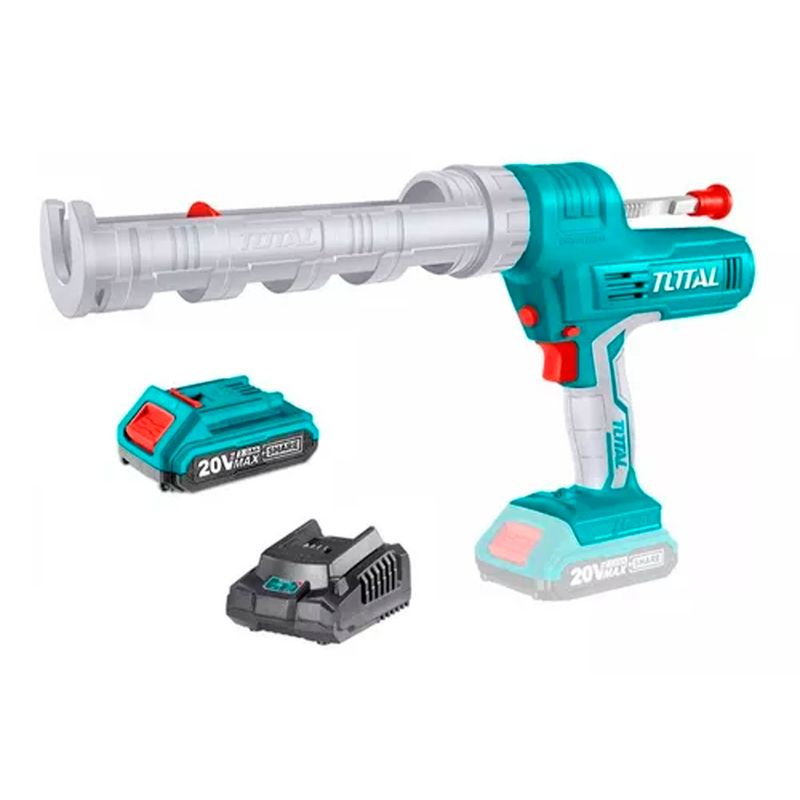 TOTAL TOOLS - Pistola Calafatera Inalambrica 20v Bateria Cargador Total