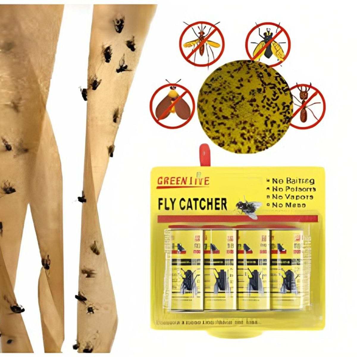 OEM - Rollo adhesivo,  Atrapa moscas e insectos,