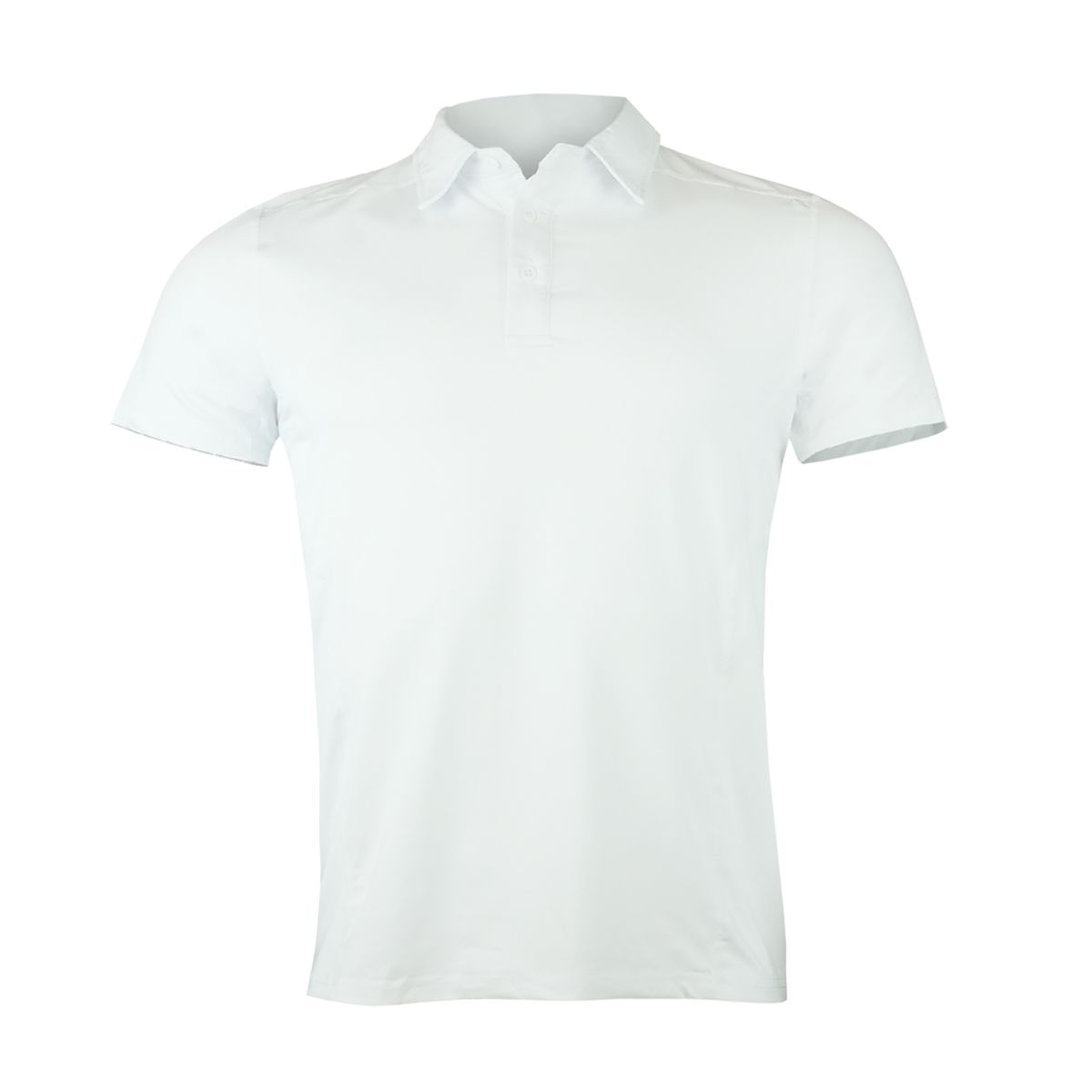 ANDESLAND OUTDOOR APPAREL - Polera Dryfit Con Cuello Manga Corta Blanca Hombre