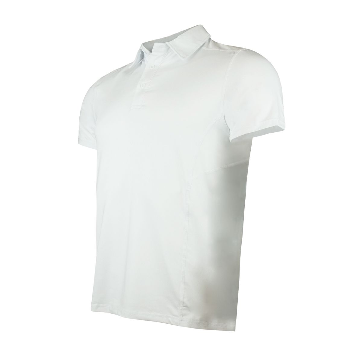 ANDESLAND OUTDOOR APPAREL - Polera Dryfit Con Cuello Manga Corta Blanca Hombre