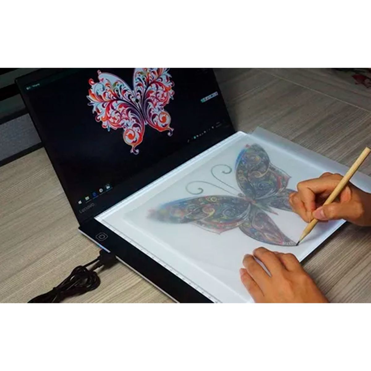GENERICO - Mesa De Luz Digital A4 Tabla De Dibujo