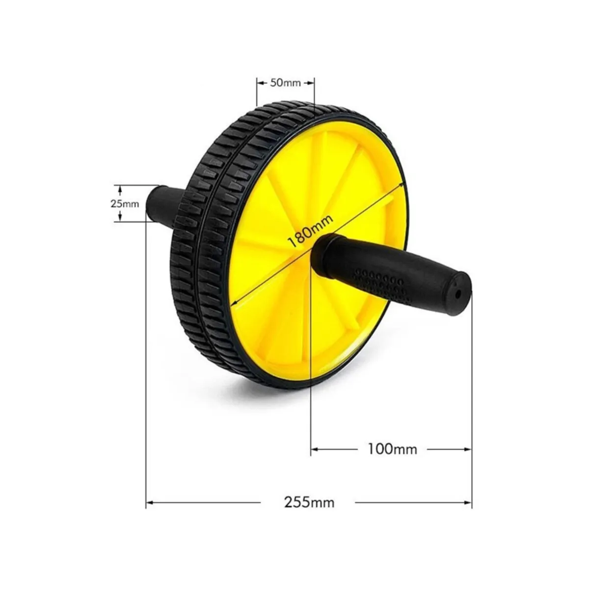 GENERICO - Rueda Doble Abdominal Ejercicio Fitness Clasic