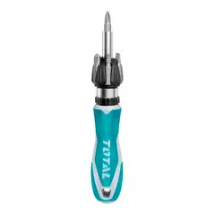TOTAL TOOLS - Kit Set Juego Destornillador Ratchet 8 Pcs Total Tacsd30086