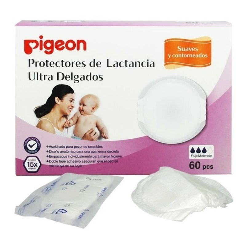PIGEON - Absorbentes De Leche Materna Slim Light 60 Pcs Pigeon