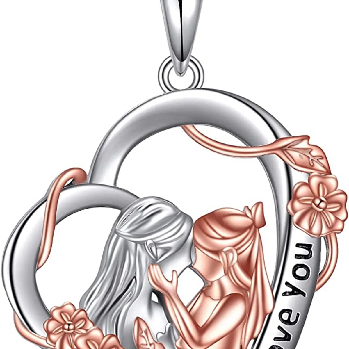GENERICO - Collar mamá hija plata 925