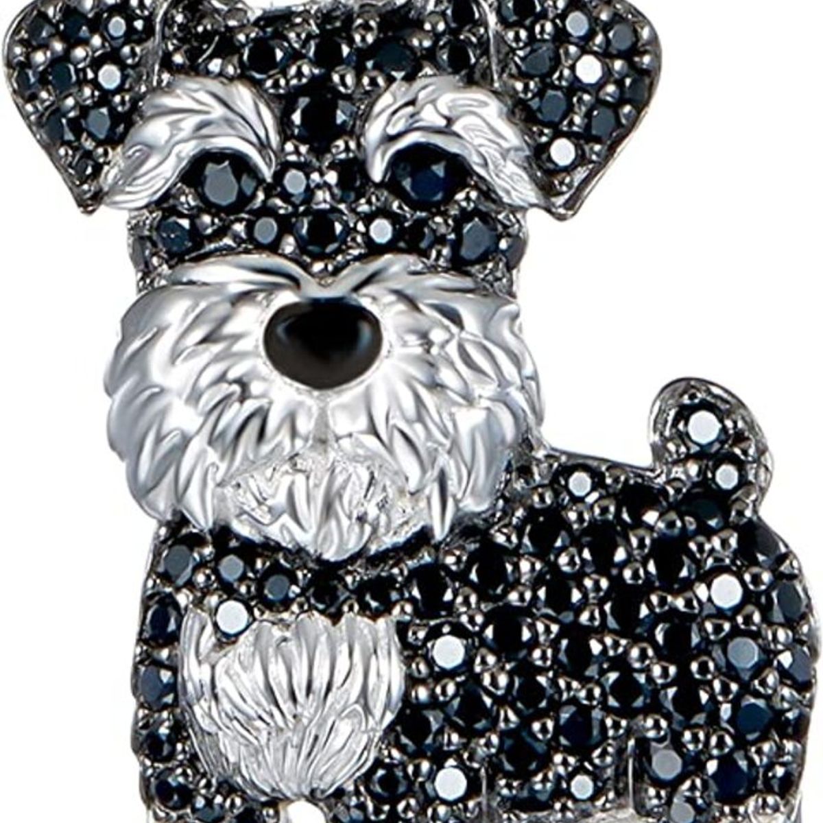 GENERICO - Collar perro schnauzer plata 925