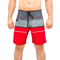 ANDESLAND OUTDOOR APPAREL - Shorts Surf Estampado Rojo Hombre