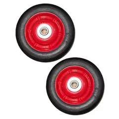 GENERICO - Set 2 Ruedas 8 Pulgadas Macizas Para Carro Yegua Industrial