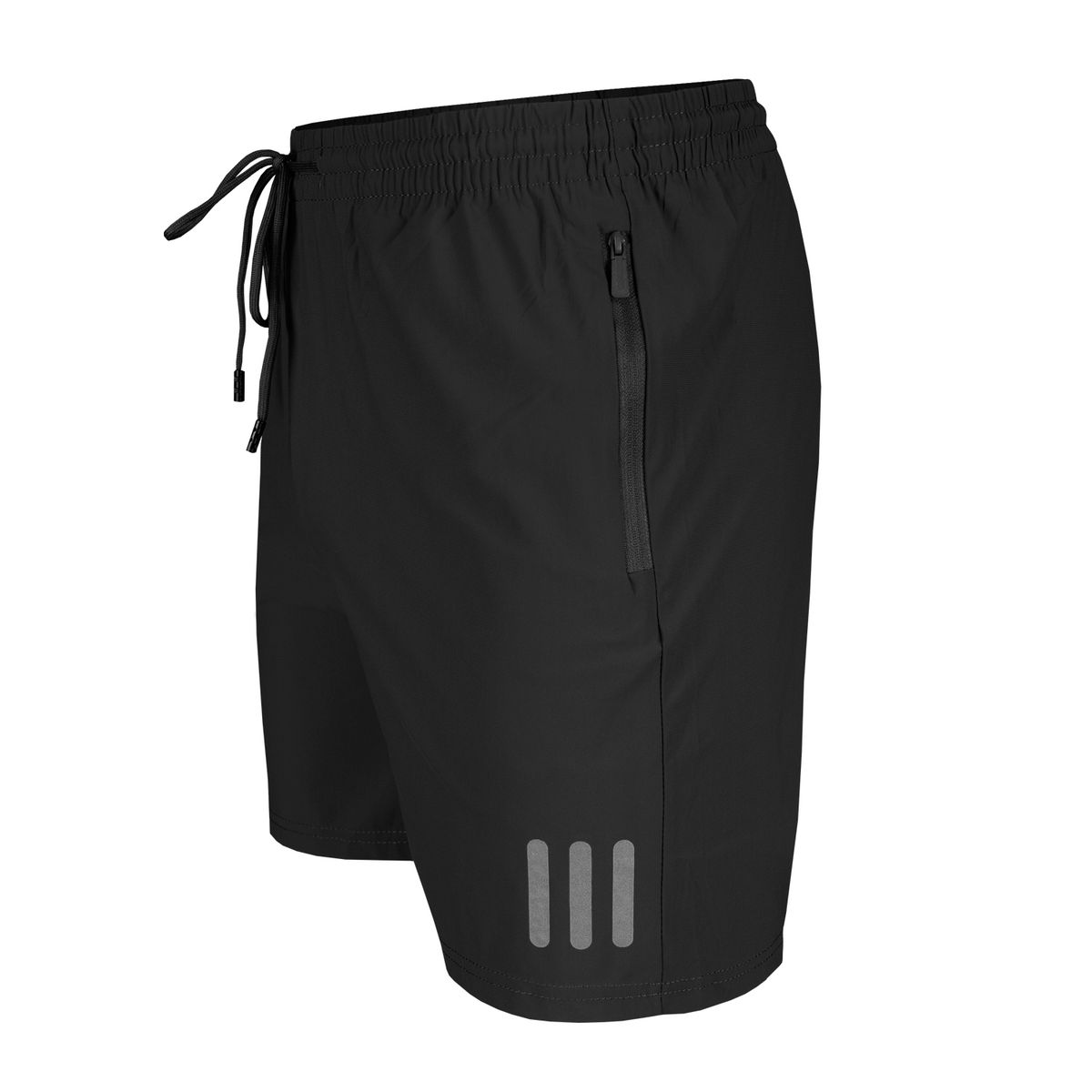 ANDESLAND OUTDOOR APPAREL - Short Deportivo Reflectante Negro Hombre