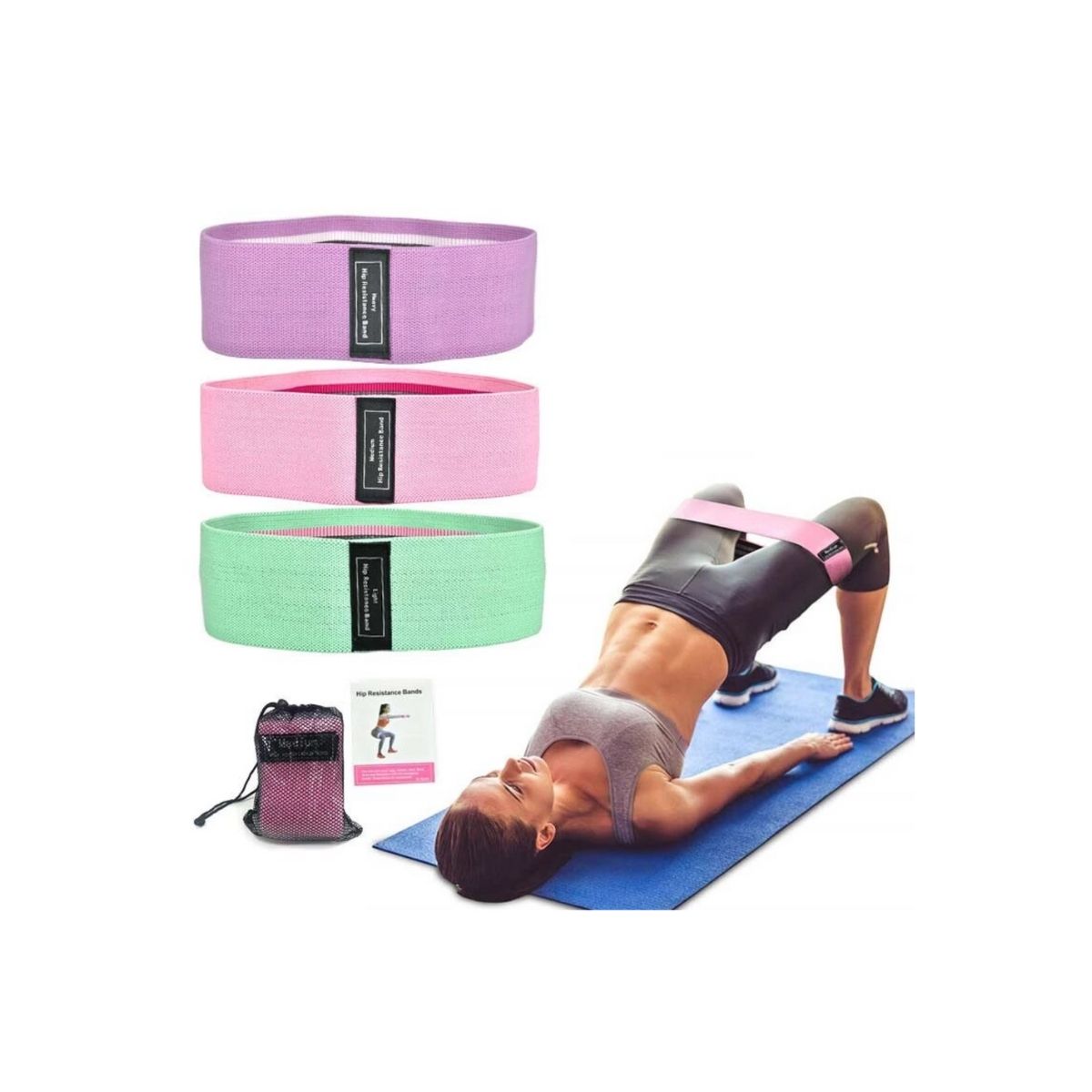 GENERICO - Bandas Elasticas Ejercicio Resistencia 3 Pcs