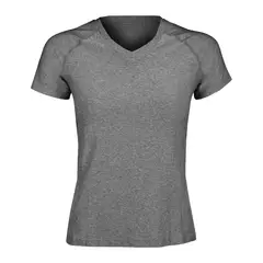 ANDESLAND OUTDOOR APPAREL - Polera Dry Fit Manga Corta Cuello V Gris Mujer
