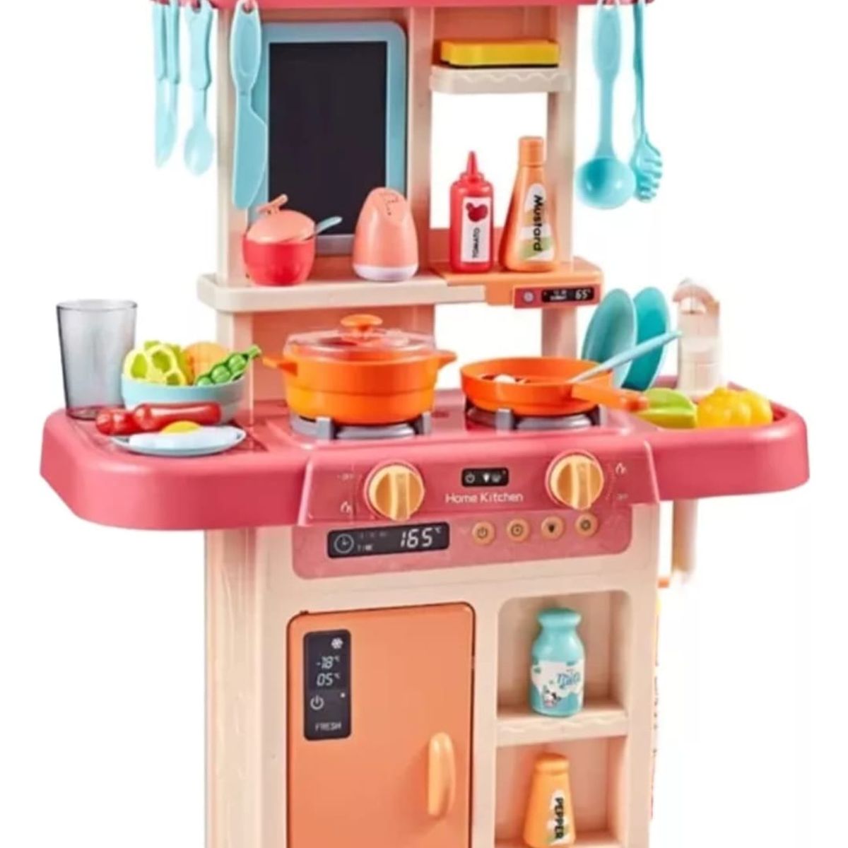 GENERICO - Set Cocina de juguete simula vapor - luces - sonido
