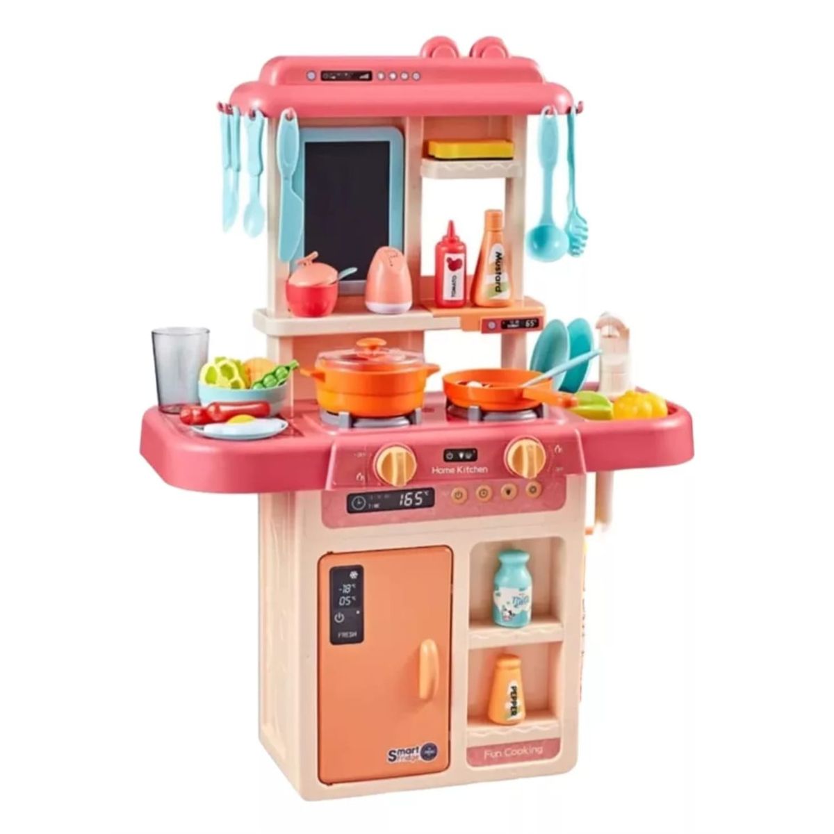 GENERICO - Set Cocina de juguete simula vapor - luces - sonido