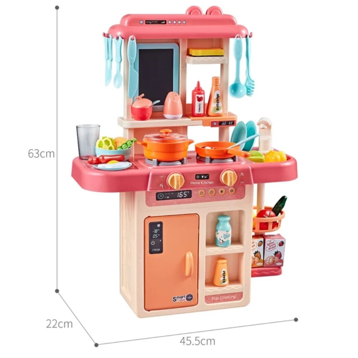 GENERICO - Set Cocina de juguete simula vapor - luces - sonido