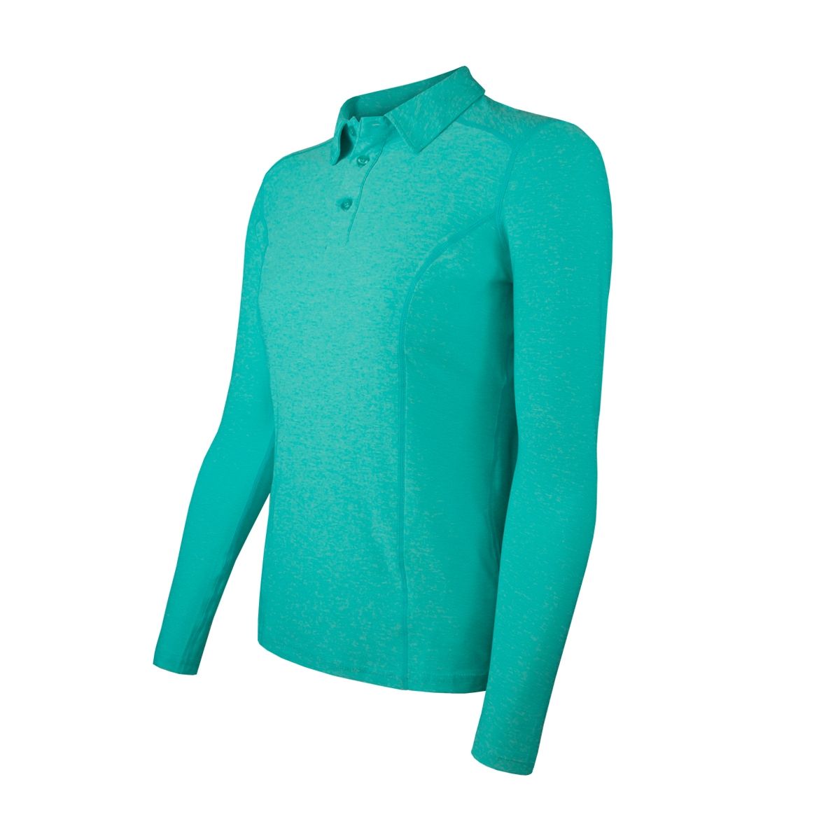 ANDESLAND OUTDOOR APPAREL - Polera Dry Fit Manga Larga Con Cuello Pale Turquesa Mujer