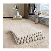 Set 10 Alfombras Goma Eva Peluda Niños Piso Felpa 30x30cm