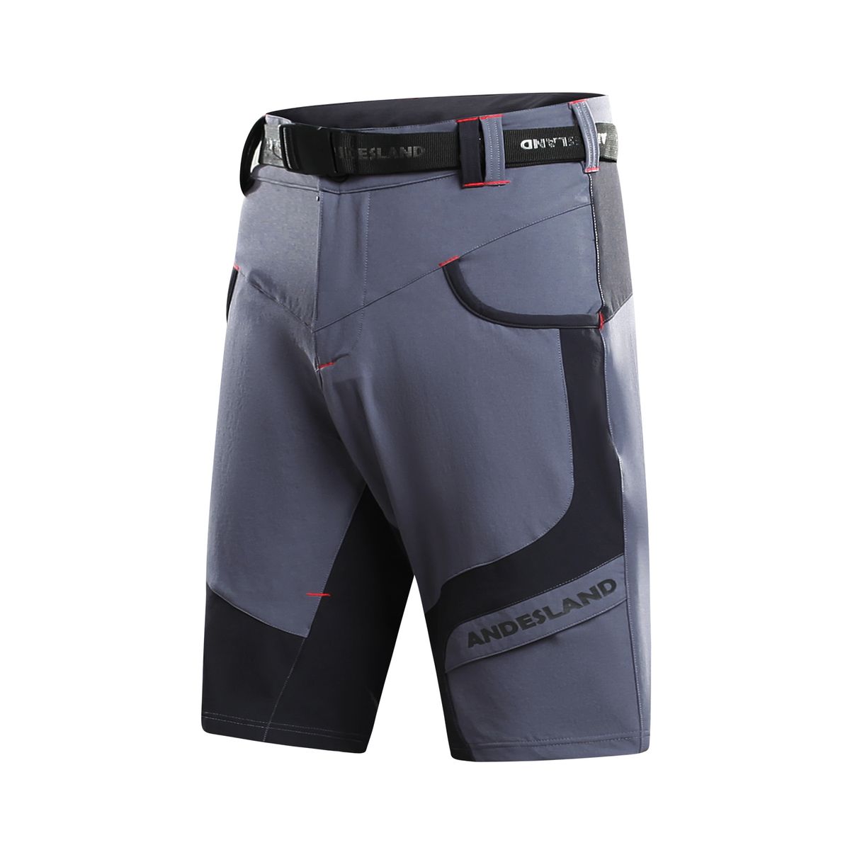 ANDESLAND OUTDOOR APPAREL - Short + Calza Ciclismo Acolchado Dryup Gris Hombre