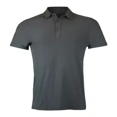ANDESLAND OUTDOOR APPAREL - Polera Dry Fit Manga Corta Con Cuello Pale Pro Grafito Hombre