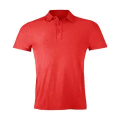 ANDESLAND OUTDOOR APPAREL - Polera Dryfit Con Cuello Manga Corta Rojo Hombre