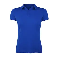ANDESLAND OUTDOOR APPAREL - Polera Dry Fit Manga Corta Con Cuello Pale Essential Azulino Mujer.-