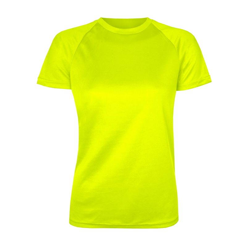 ANDESLAND OUTDOOR APPAREL - Polera Poliéster Manga Corta Otocyon Essential Amarilla Unisex.-