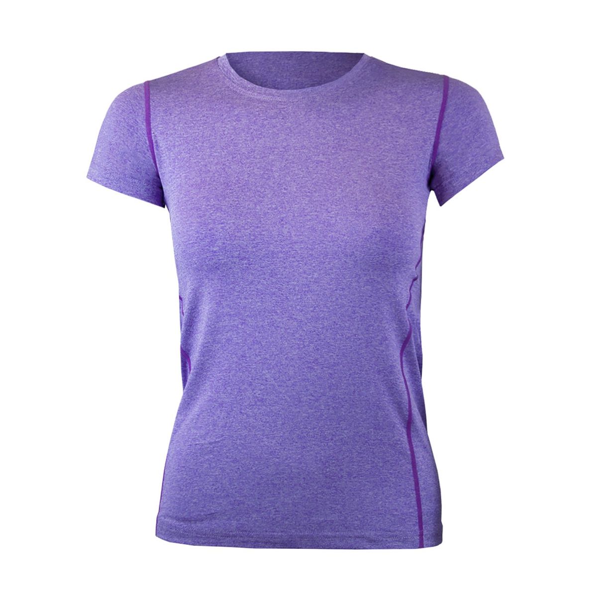 ANDESLAND OUTDOOR APPAREL - Polera DryFit Con Malla Manga Corta Violeta Mujer