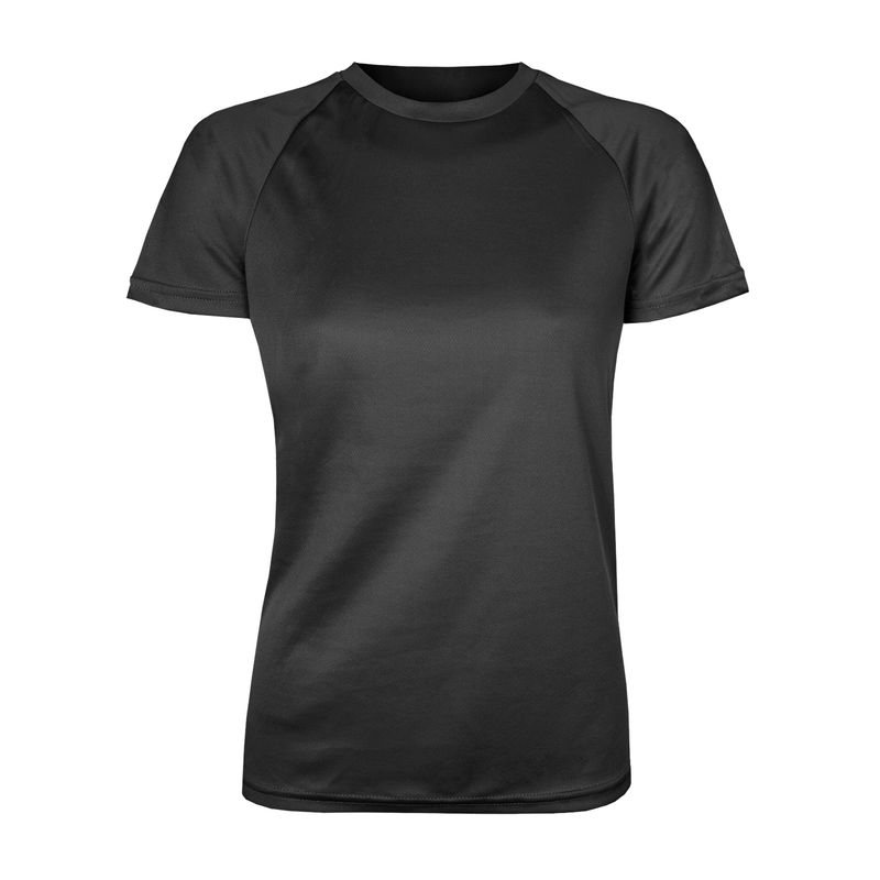 ANDESLAND OUTDOOR APPAREL - Polera Poliéster Manga Corta Otocyon Essential Negra Unisex