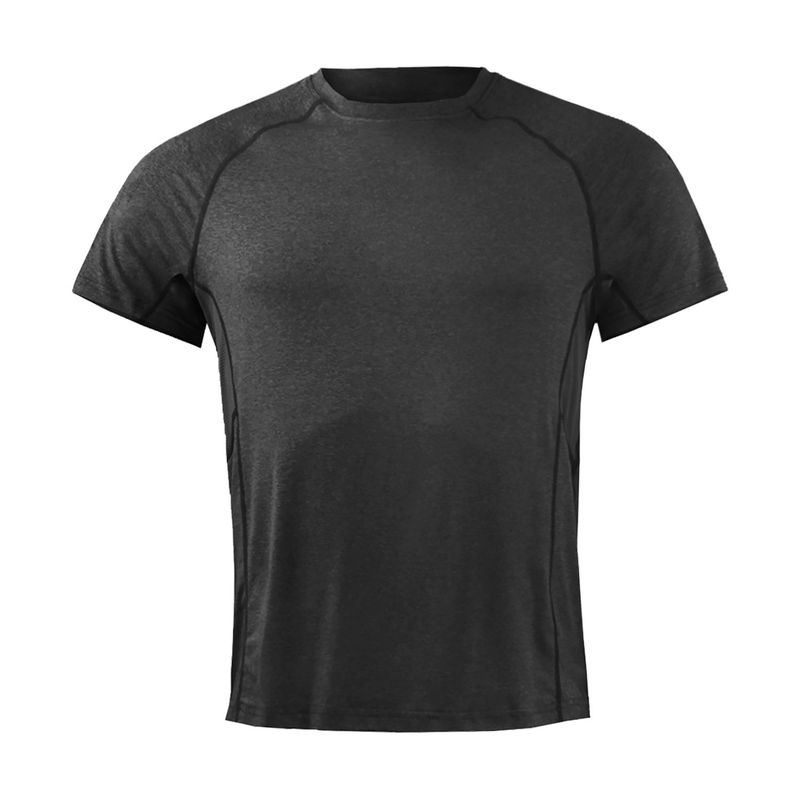 ANDESLAND OUTDOOR APPAREL - Polera Dry Fit Manga Corta Paneles Malla Urocyon Grafito Hombre