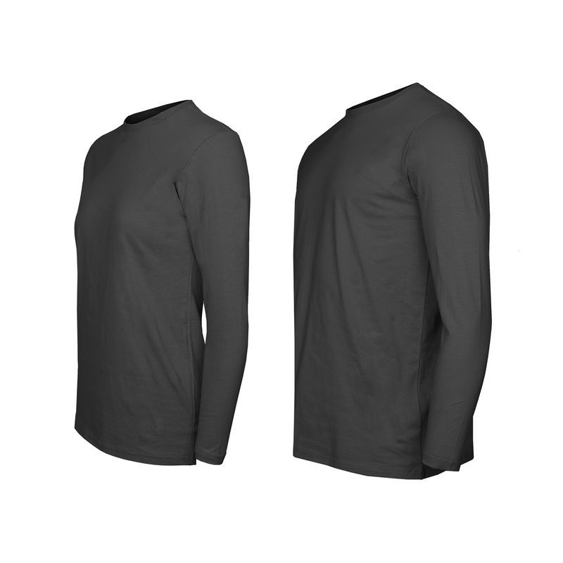 ANDESLAND OUTDOOR APPAREL - Polera Algodón Manga Larga Velox Essential Grafito Unisex