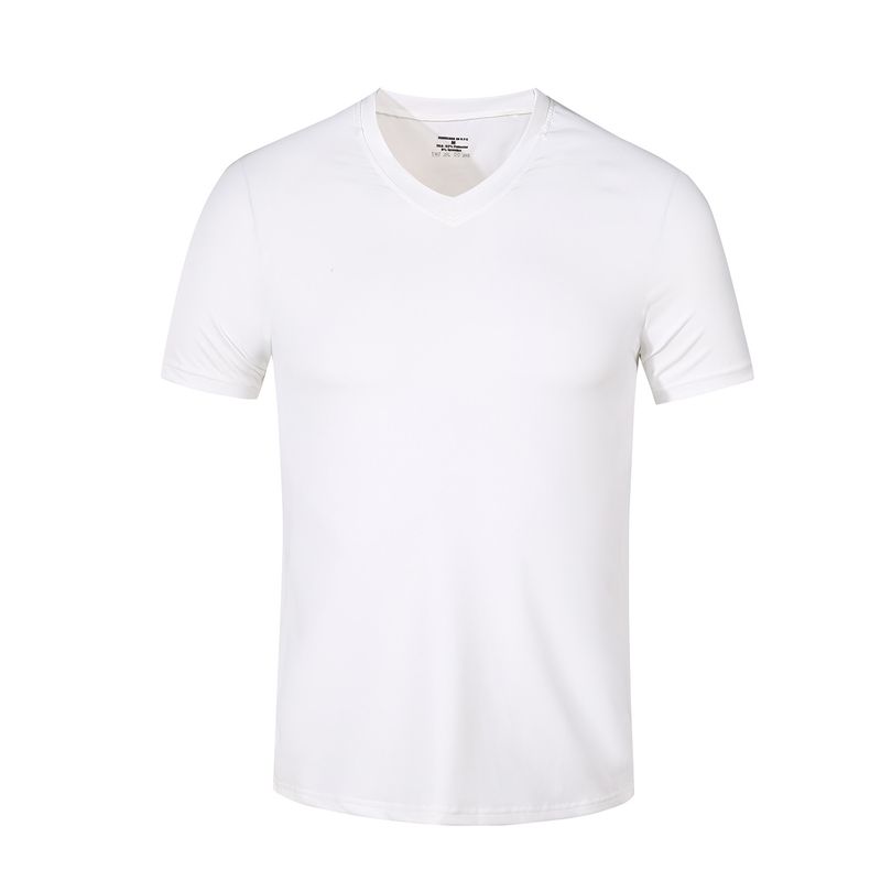 ANDESLAND OUTDOOR APPAREL - Polera Dry Fit Manga Corta Cuello V Cape Blanco Hombre