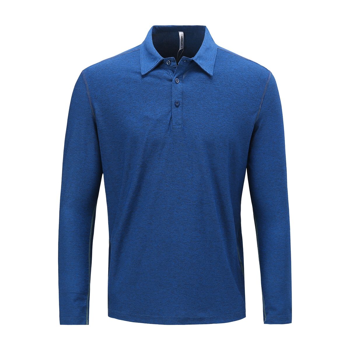 ANDESLAND OUTDOOR APPAREL - Polera Dry Fit Manga Larga Con Cuello Pale Azulino Hombre