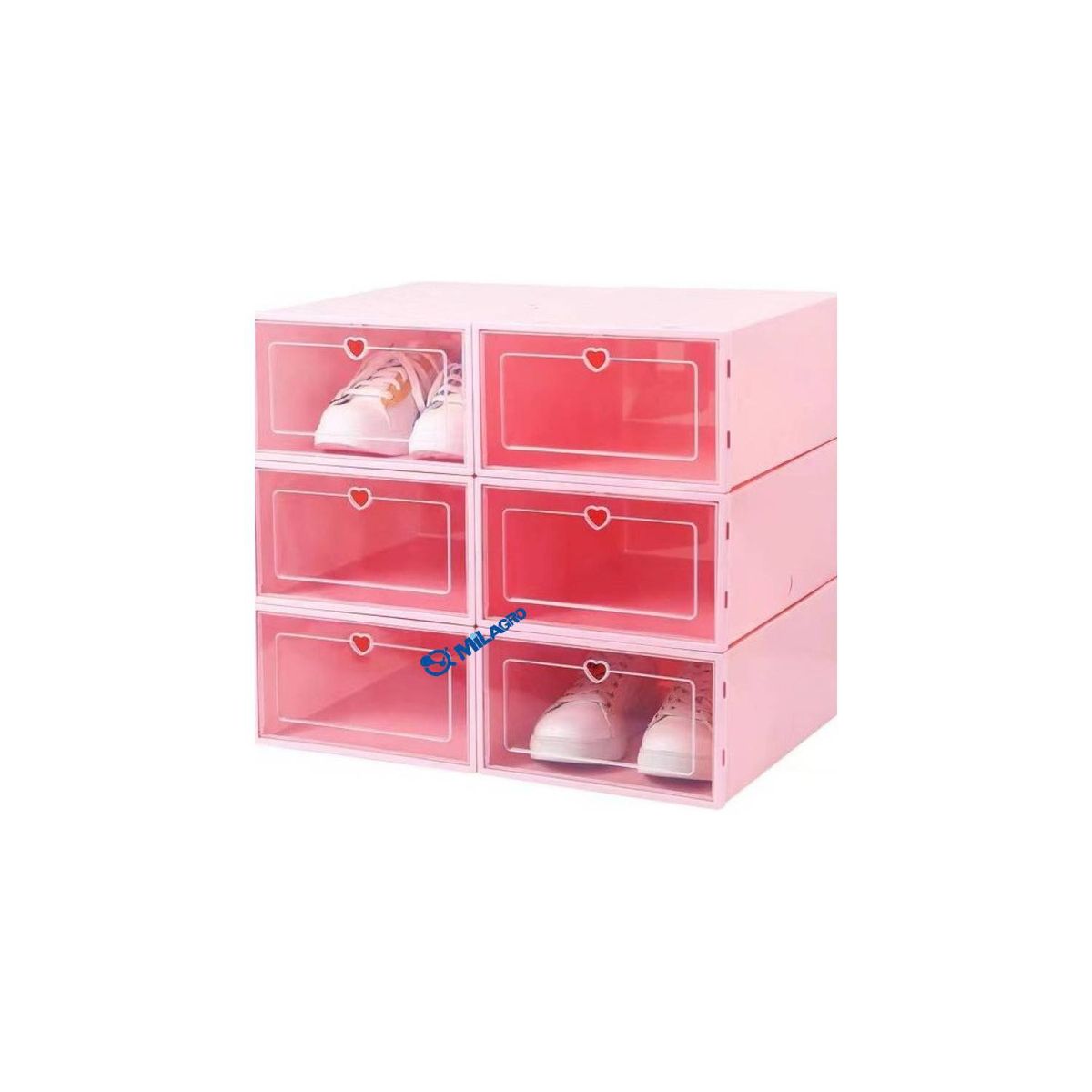 U BUY - Caja De Zapatos Love Grande 6 Piezas35*24*14cm