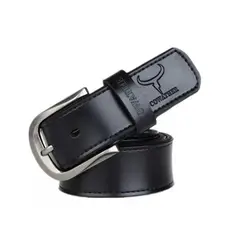 COWATHER - Cinturón Masculino De Cuero Marca Modelo XF011 Color Negro