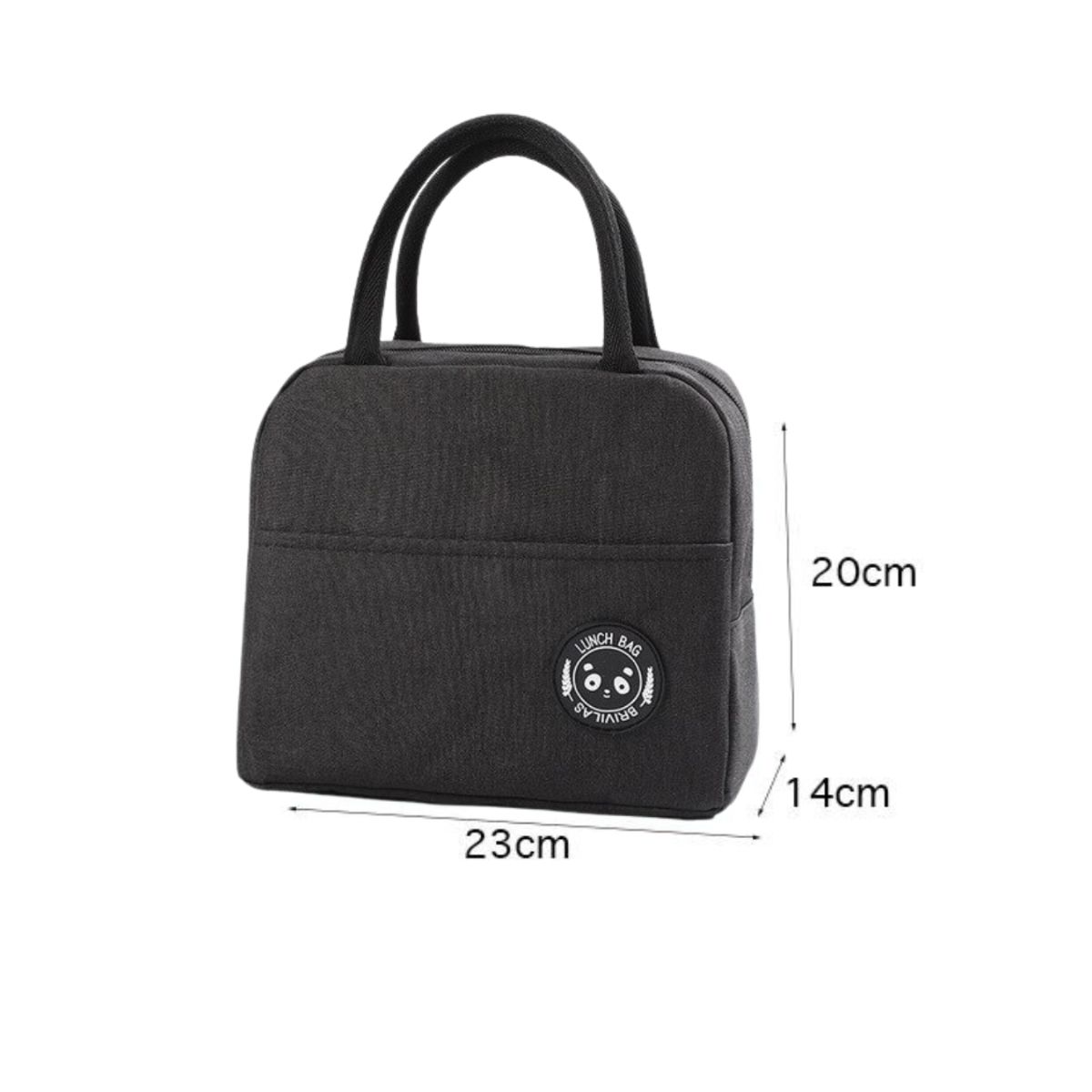 GENERICO - Bolso Lonchera Térmica Portátil Negro Unisex