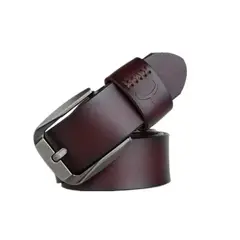 COWATHER - Cinturón De Cuero Marca Modelo XF008 Color Café Oscuro