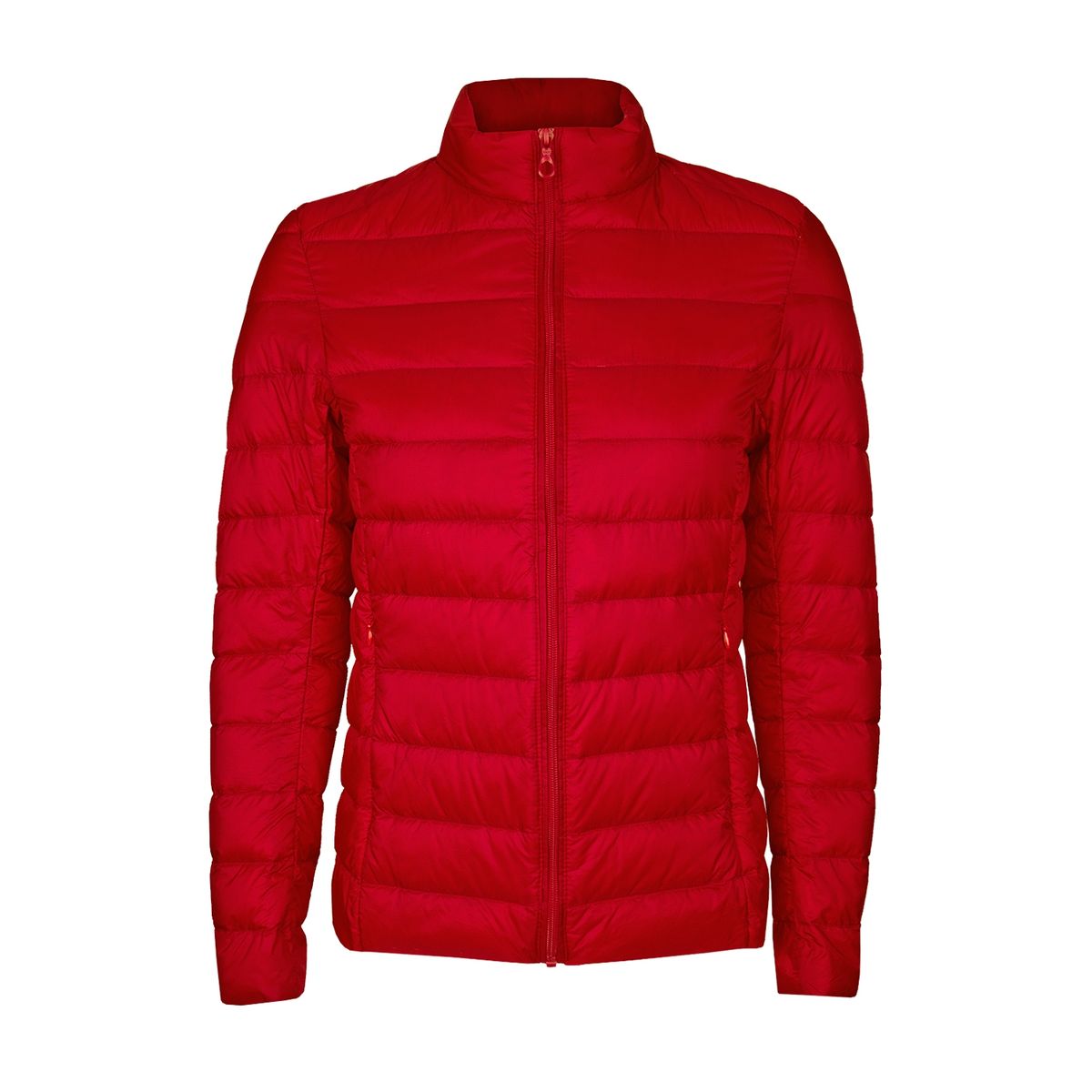 ANDESLAND OUTDOOR APPAREL - Parka Pluma Ripstop Cross Rojo Mujer