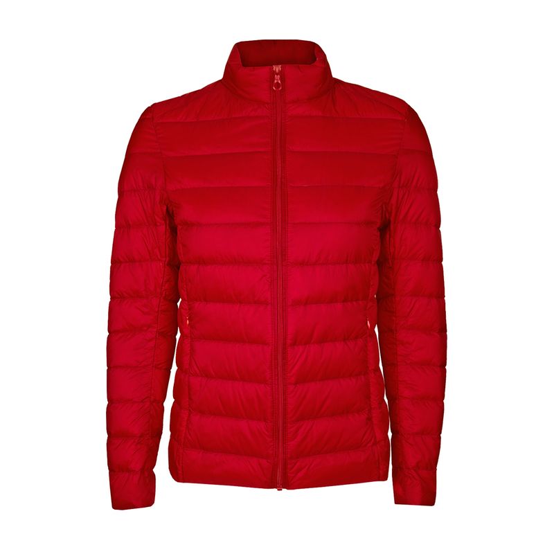 ANDESLAND OUTDOOR APPAREL - Parka Pluma Ripstop Cross Rojo Mujer
