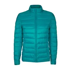 ANDESLAND OUTDOOR APPAREL - Parka Plumas Ripstop Turquesa Mujer