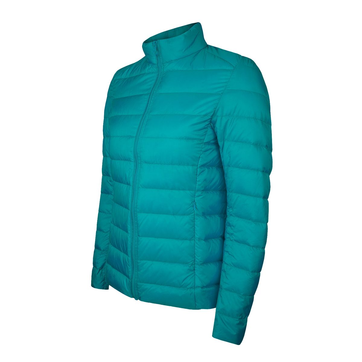 ANDESLAND OUTDOOR APPAREL - Parka Pluma Ripstop Cross Turquesa Mujer