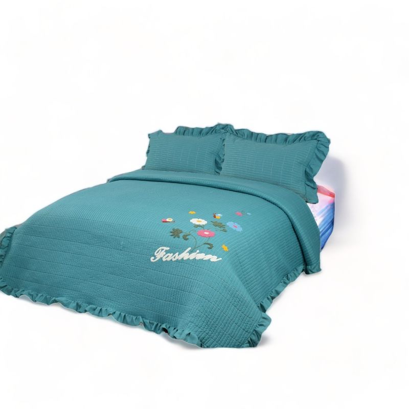 ANGELES DEL HOGAR - CUBRECAMA  BORDADO DE VERANO 2PLAZAS