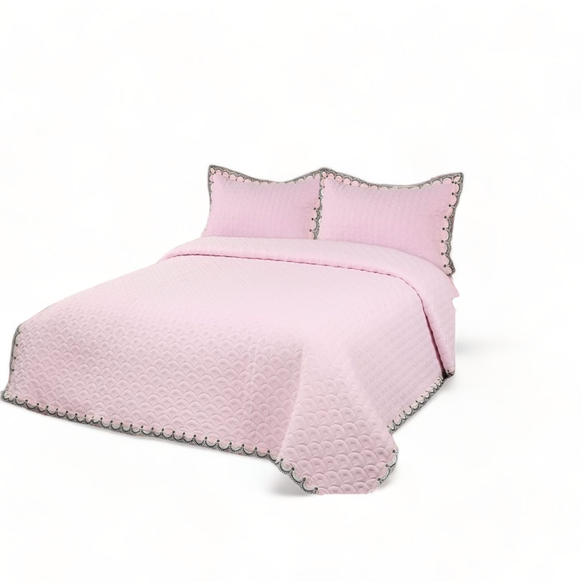 ANGELES DEL HOGAR - CUBRECAMA  BORDADO DE VERANO 2PLAZAS