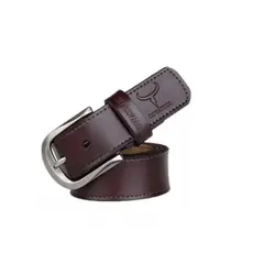 COWATHER - Cinturón De Cuero Marca Modelo XF011 Café Oscuro