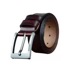 COWATHER - Cinturón De Cuero Modelo XF004 Color Café Oscuro
