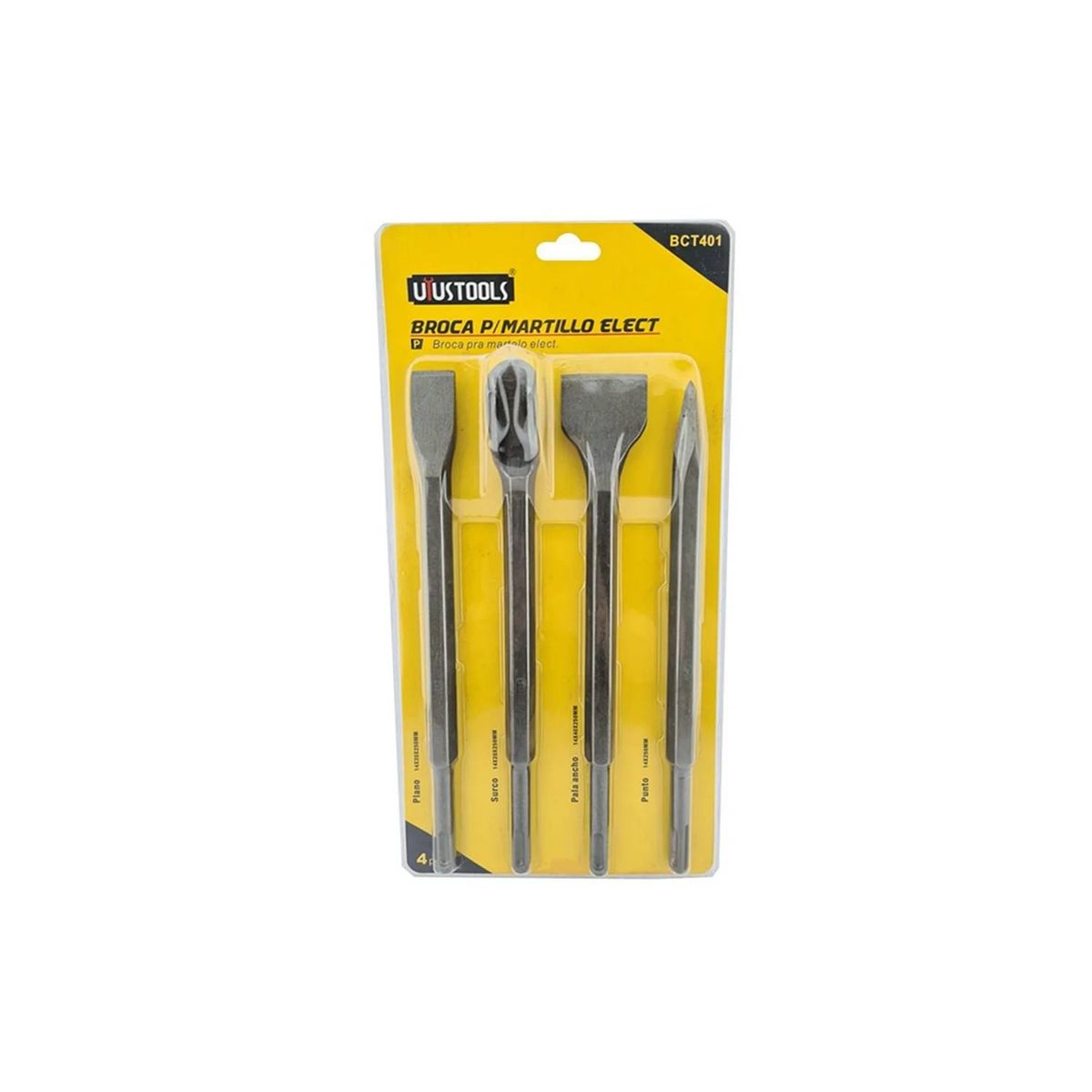 UYUSTOOL - Set Jgo De Broca P Rotomartillo Sds Plus 4pcs Cr-v Uyustools